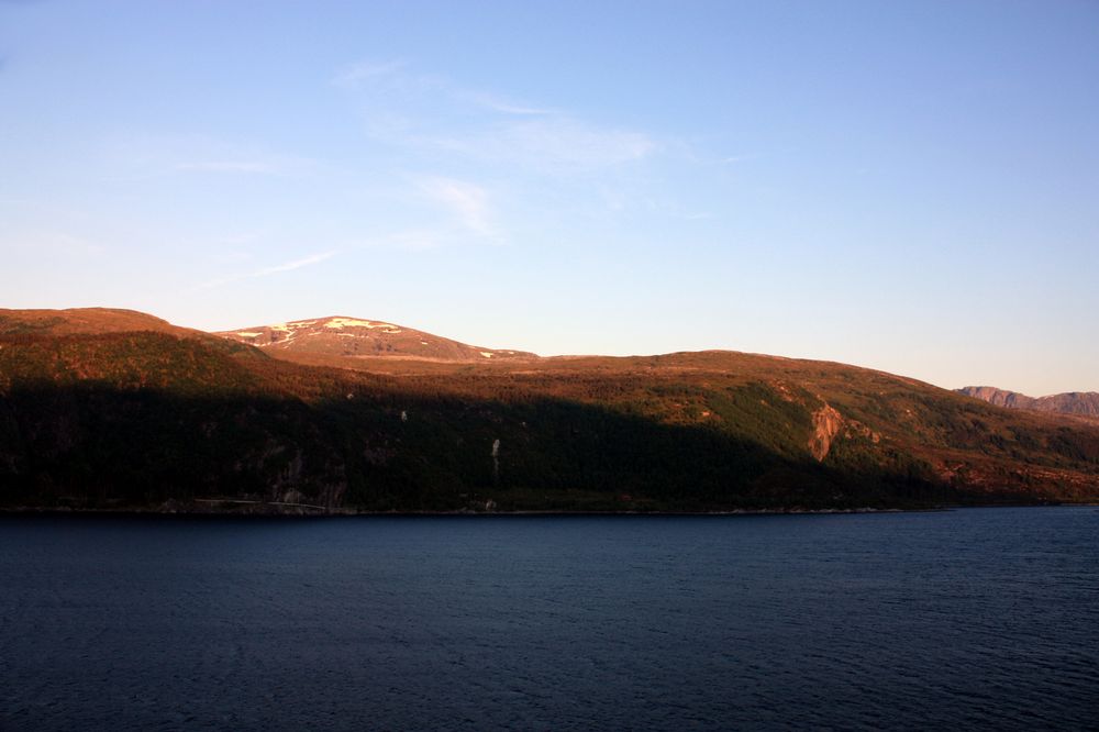 Abendstimmung am Fjord