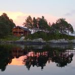 -Abendstimmung am Fjord-