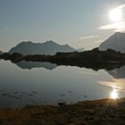 Abendstimmung am Fjord bei Stamsund mit Spiegelung