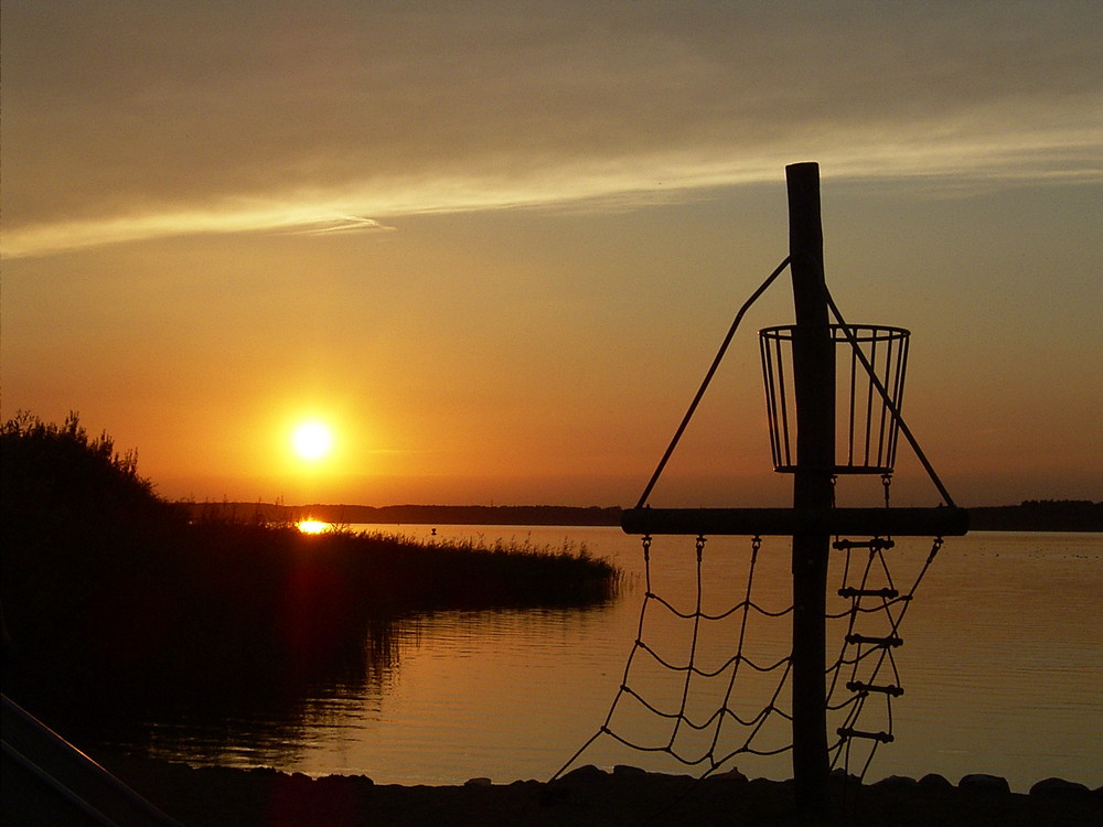 Abendstimmung am Fleesensee