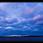 Abendstimmung am Flughafen Saarbrücken