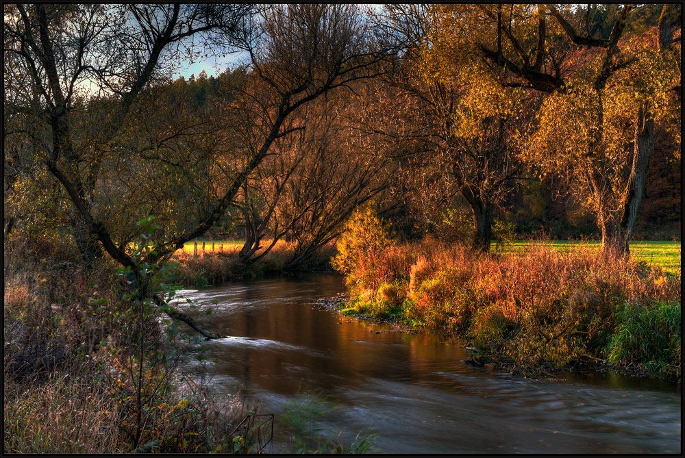 Abendstimmung am Fluss