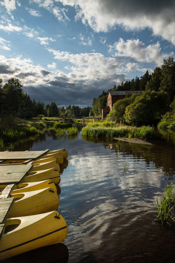 Abendstimmung am Fluss