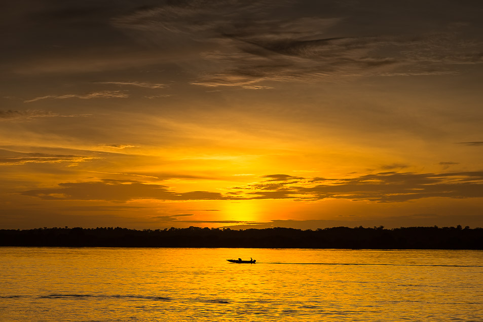 Abendstimmung am Fluss Araguaia