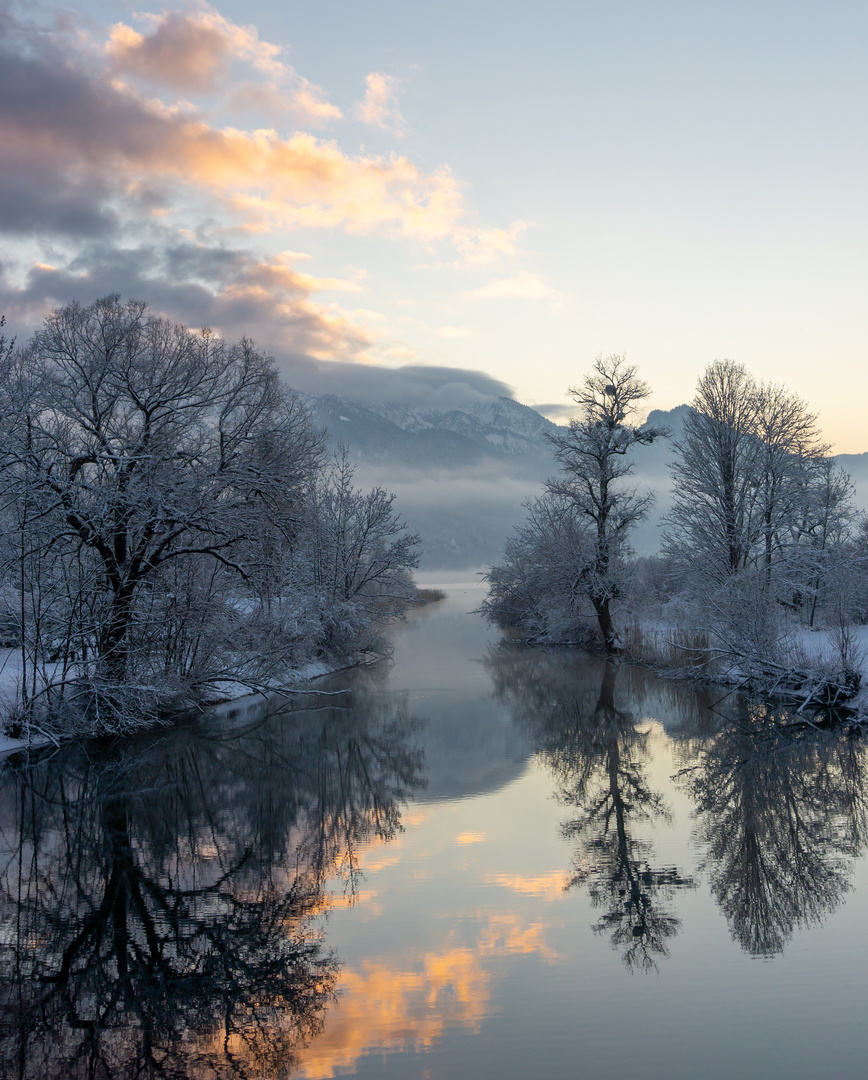 Abendstimmung am Fluss