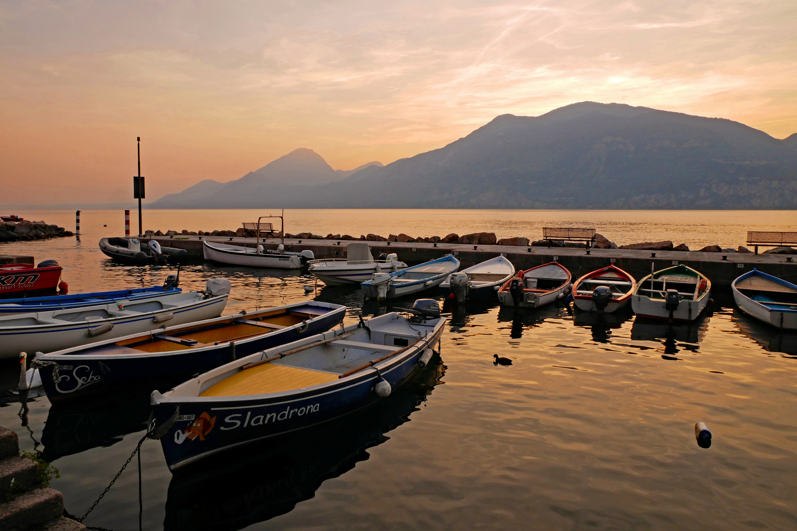 Abendstimmung am Gardasee