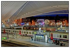 Abendstimmung am Gare Guillemins Lüttich