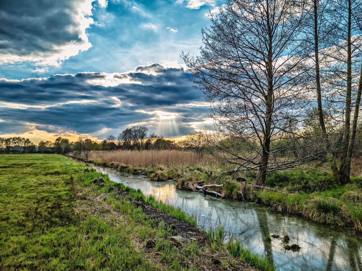 Abendstimmung am Graben