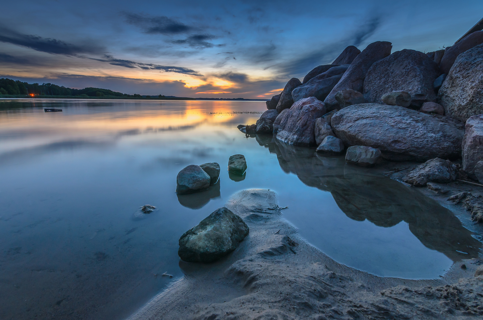 Abendstimmung am Grimmnitzsee