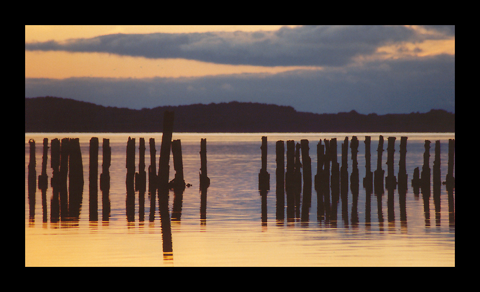 Abendstimmung am Großen Jasmunder Bodden ...