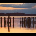 Abendstimmung am Großen Jasmunder Bodden ...