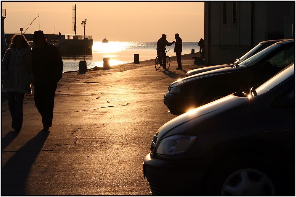 Abendstimmung am Hafen