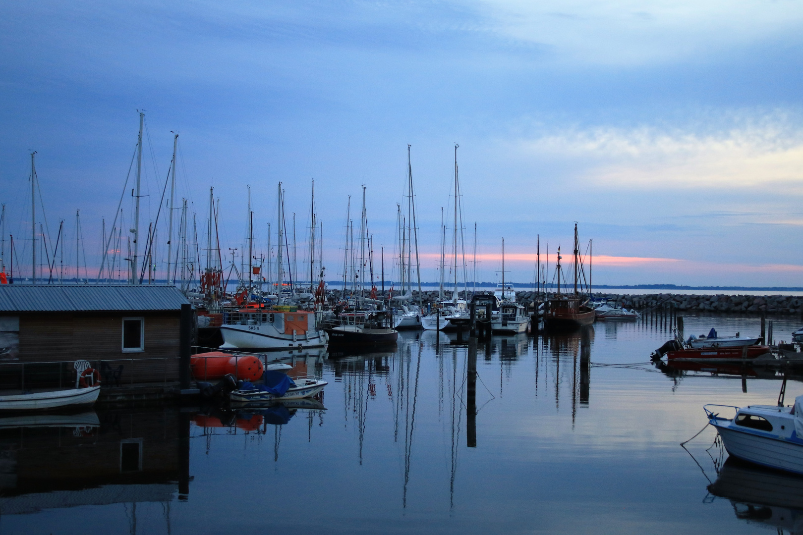 Abendstimmung am Hafen