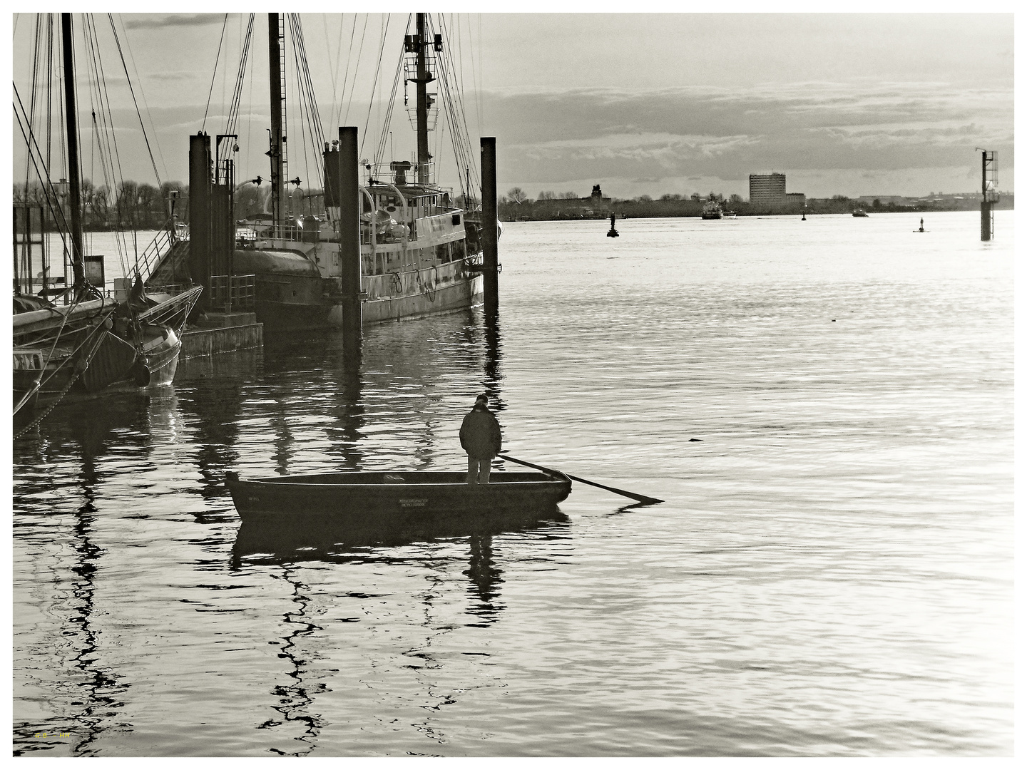 Abendstimmung am Hafen