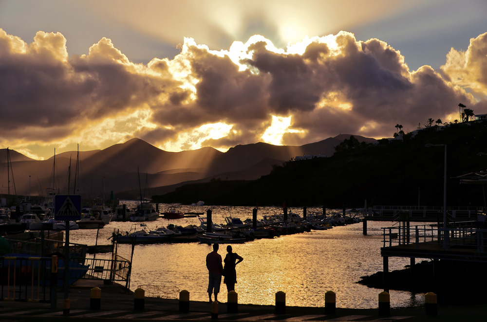 Abendstimmung am Hafen