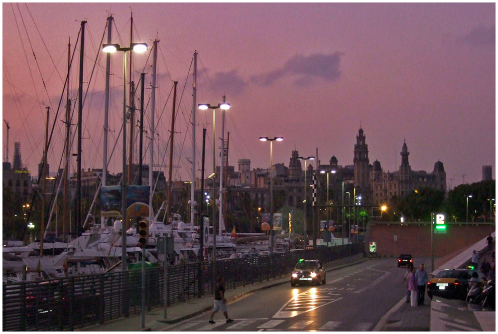 Abendstimmung am Hafen