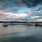 Abendstimmung am Hafen Iznang