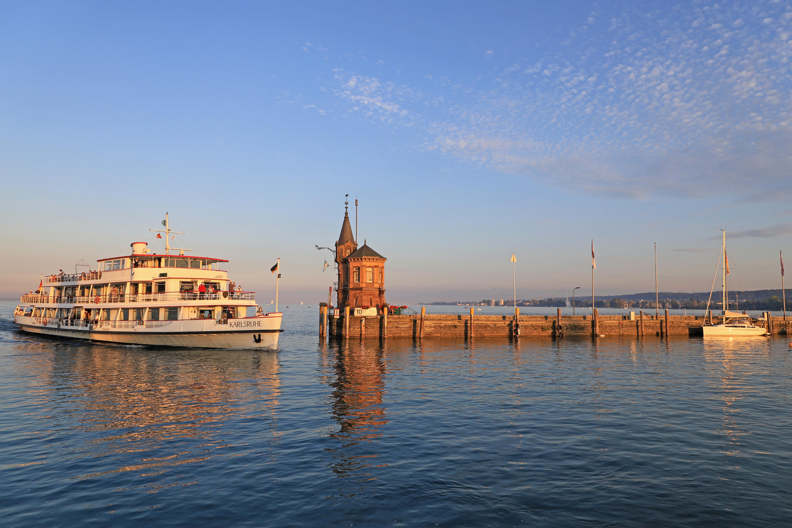 Abendstimmung am Hafen von Konstanz