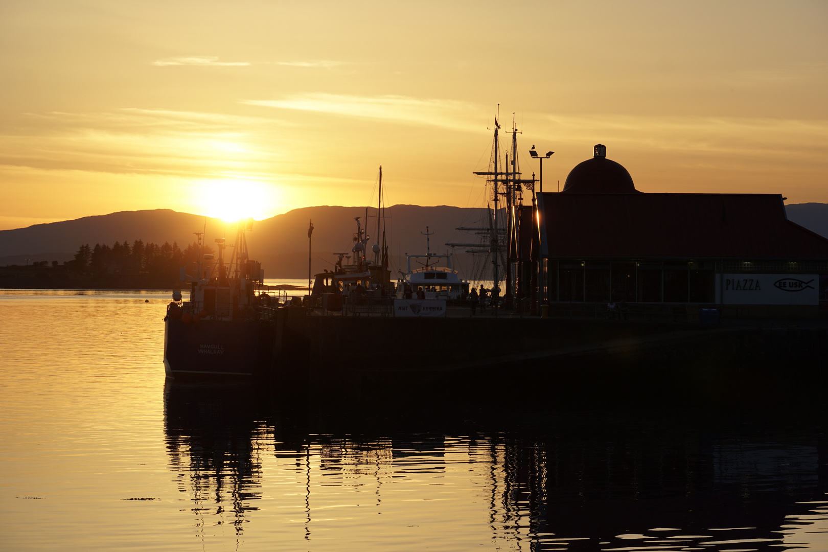 Abendstimmung am Hafen von Oban