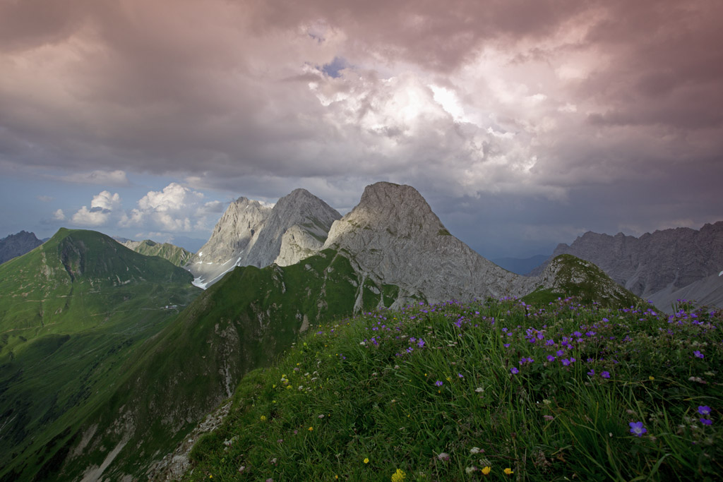 Abendstimmung am Hahntennjoch 01