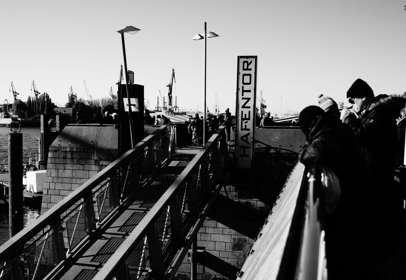 Abendstimmung am Hamburger Hafen