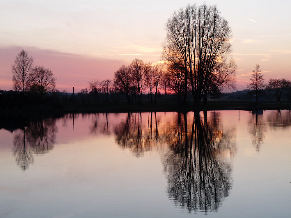 Abendstimmung am Happurger Baggersee