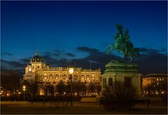 Abendstimmung am Heldenplatz