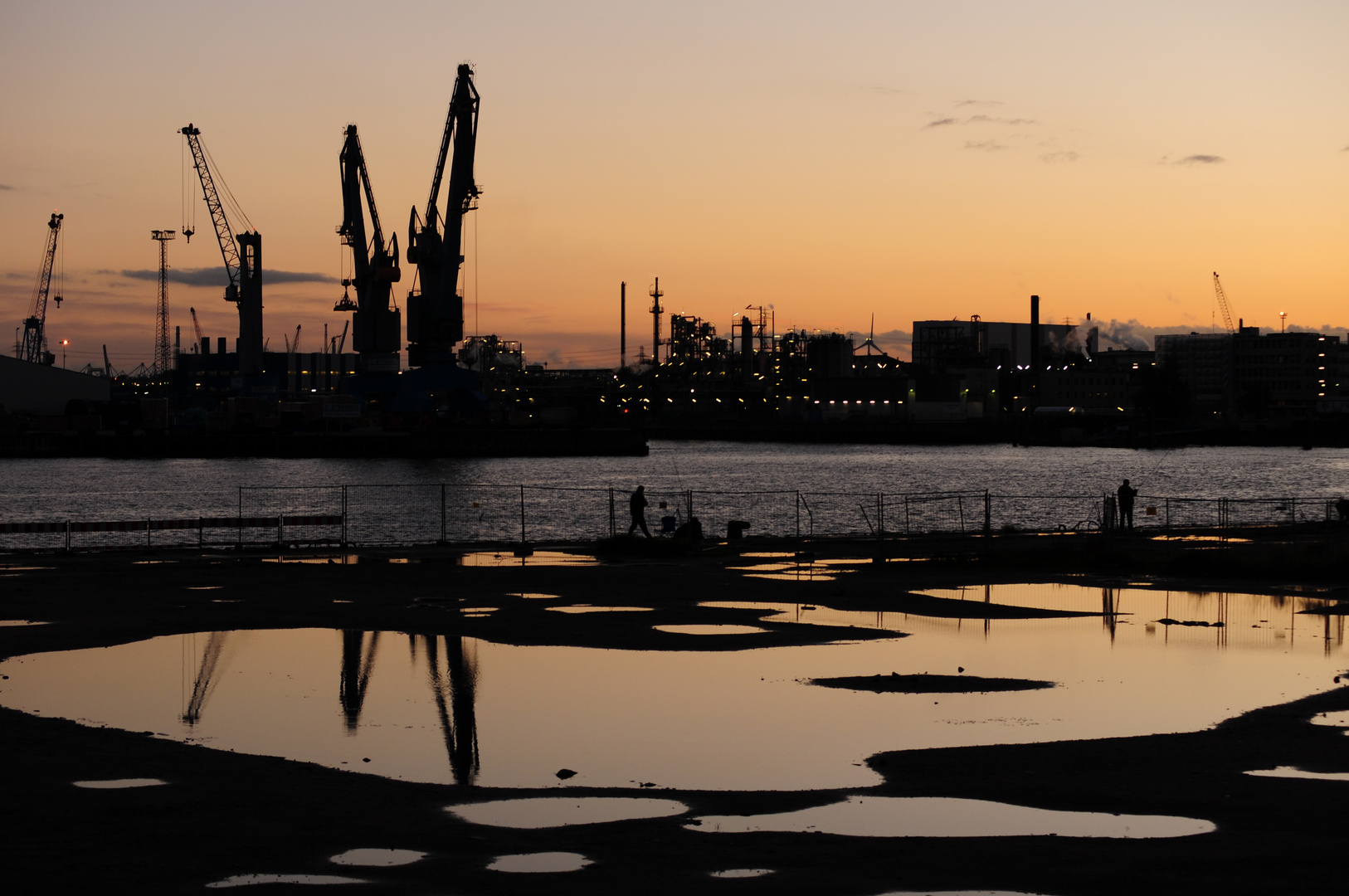 Abendstimmung am HH-Hafen