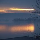 Abendstimmung am Hochrhein bei Waldshut