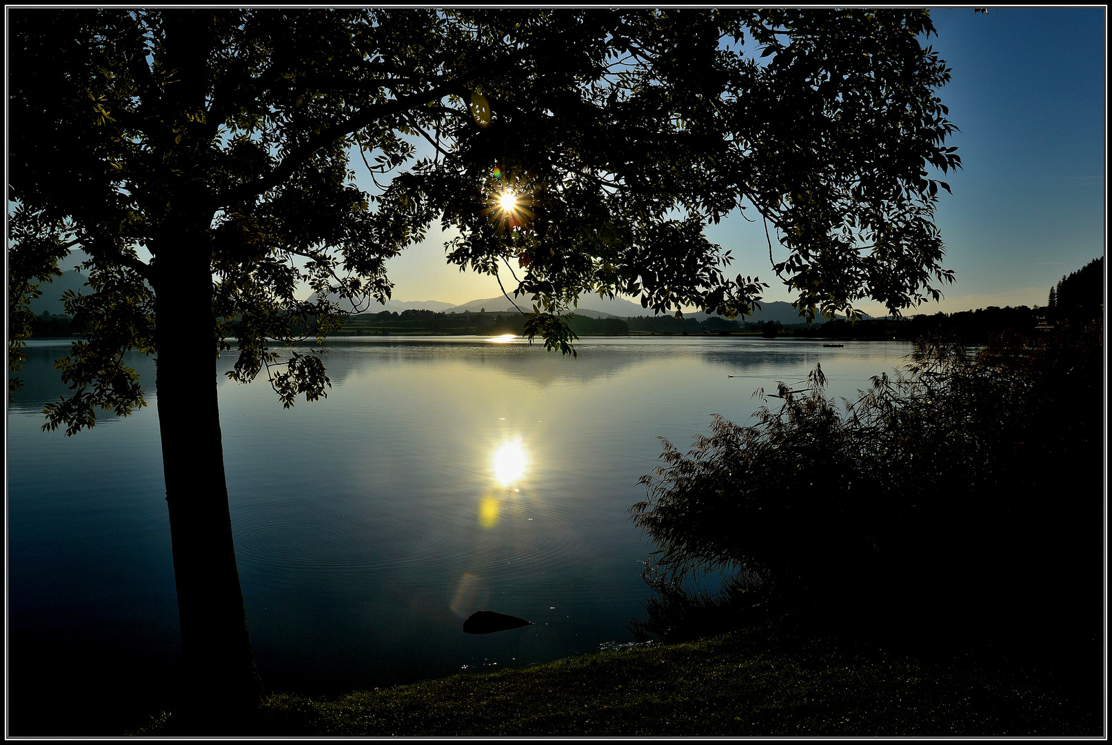 Abendstimmung Am Hopfensee Allgäu Foto And Bild Landschaft Bach Fluss And See See Teich 