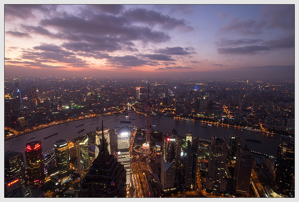 Abendstimmung am Huangpu