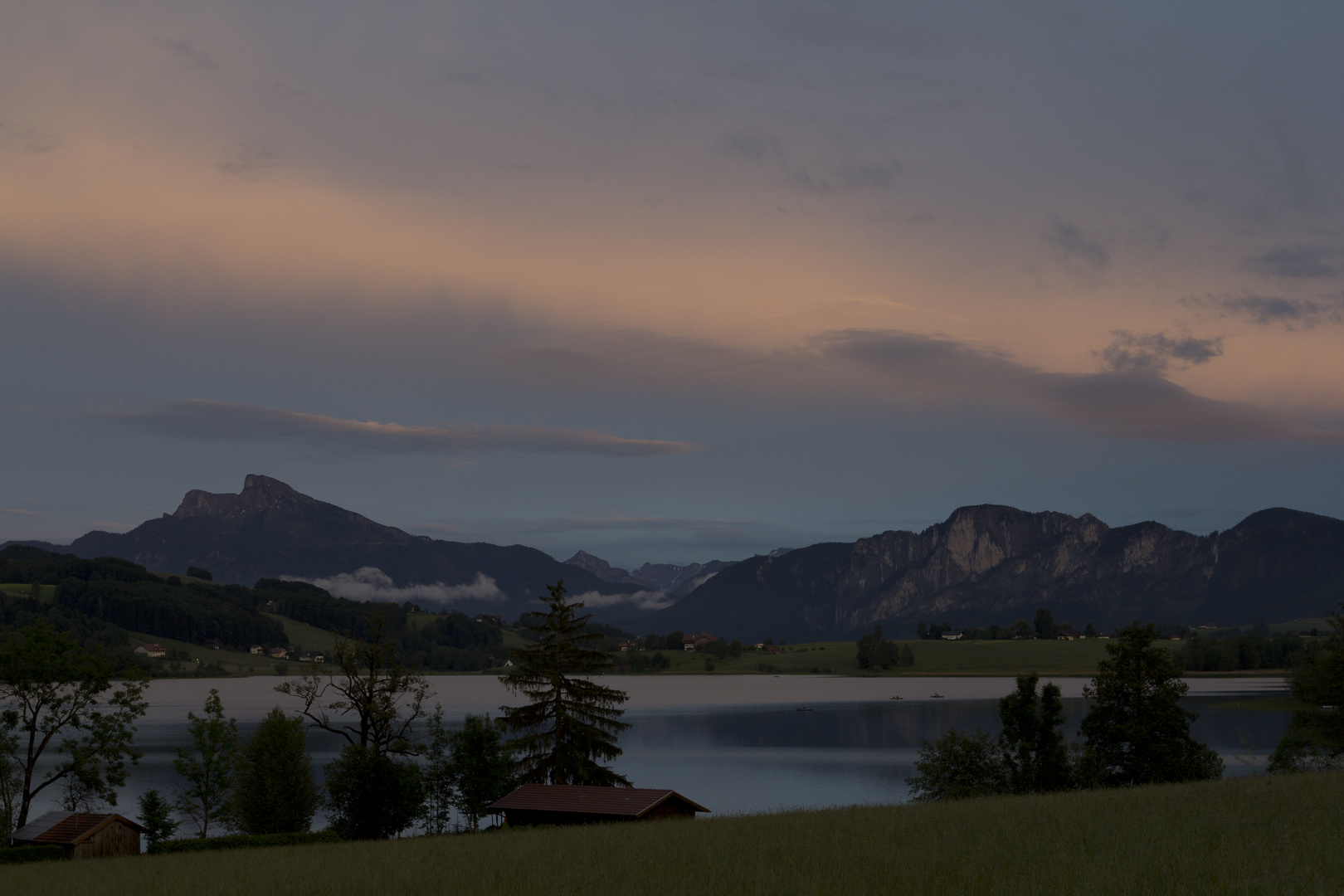 Abendstimmung am Irrsee (Salzkammergut, Österreich)