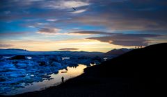 Abendstimmung am Jökulsárlón...