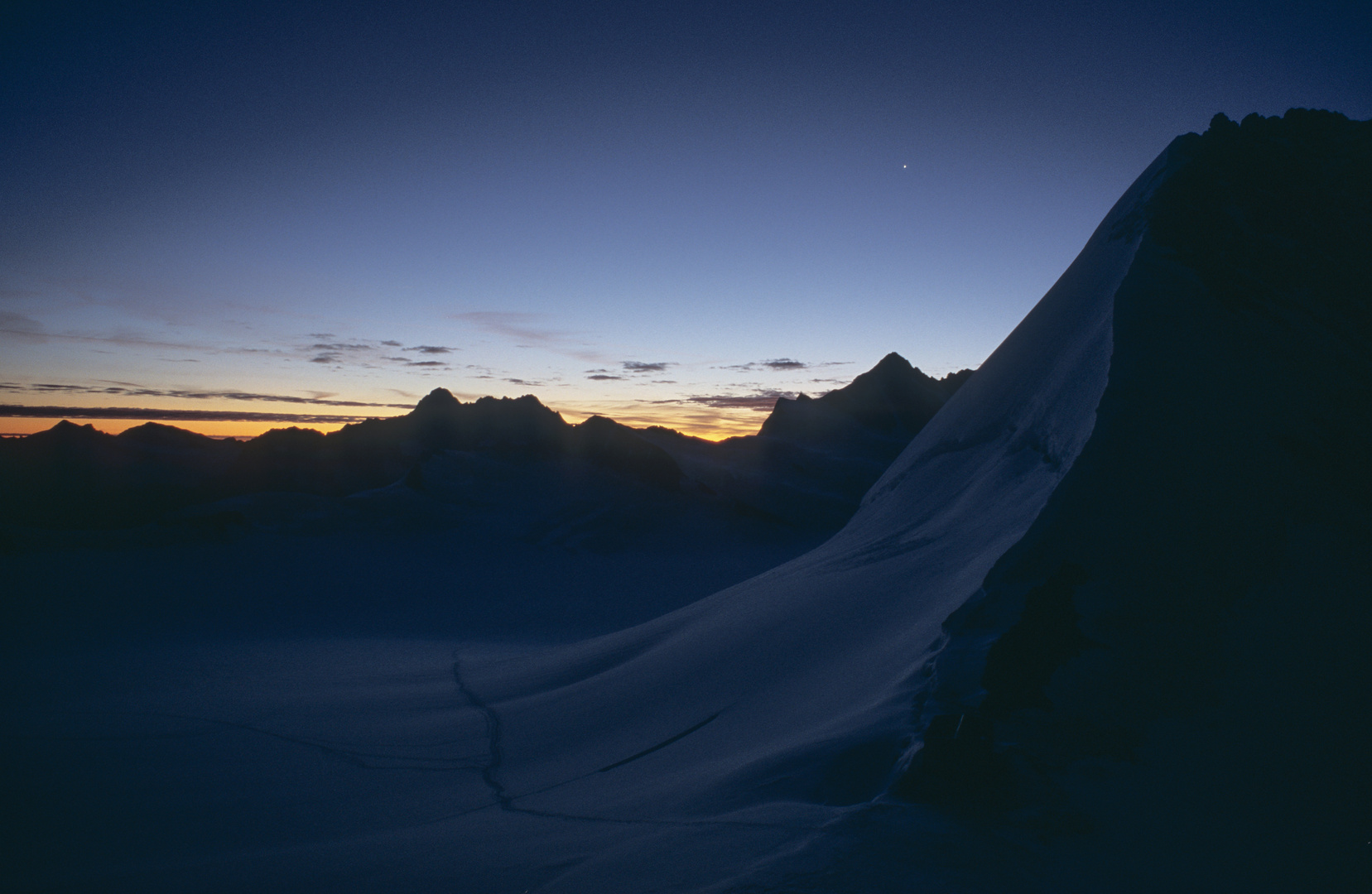 Abendstimmung am Jungfraujoch 