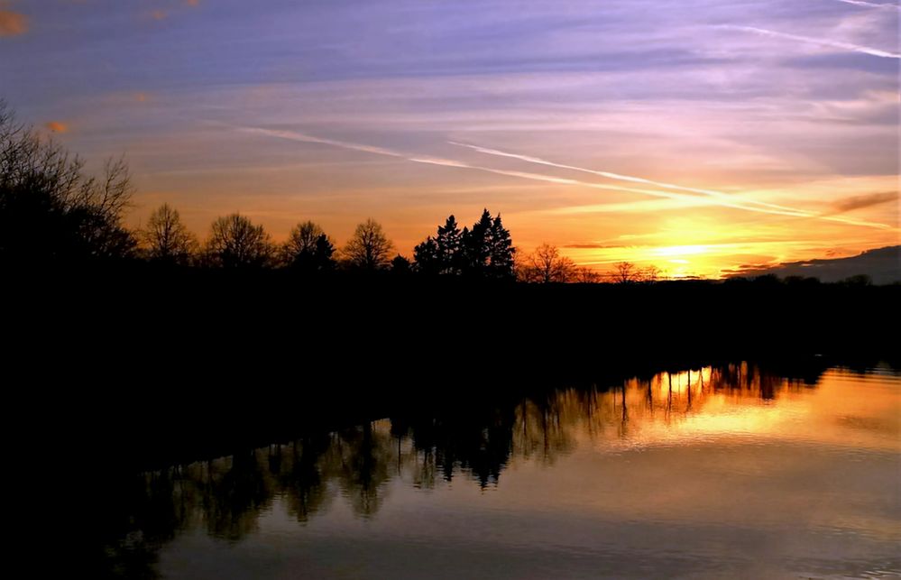 Abendstimmung am Kanal