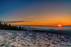 Abendstimmung am Kandel im Schwarzwald 