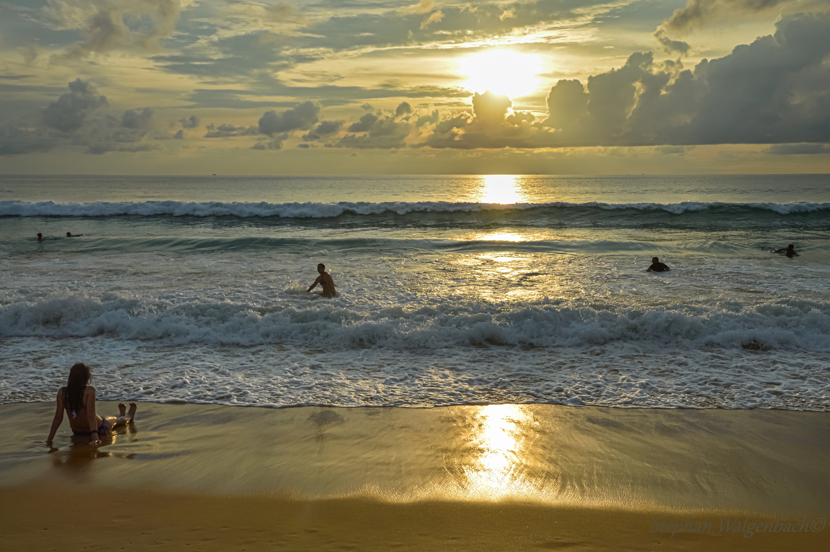 Abendstimmung am Karon Beach Phuket Thailand