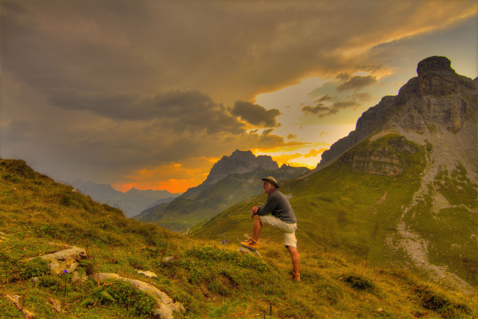 Abendstimmung am Klausenpass