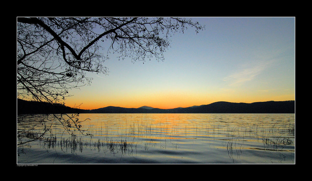 Abendstimmung am Lacher-See