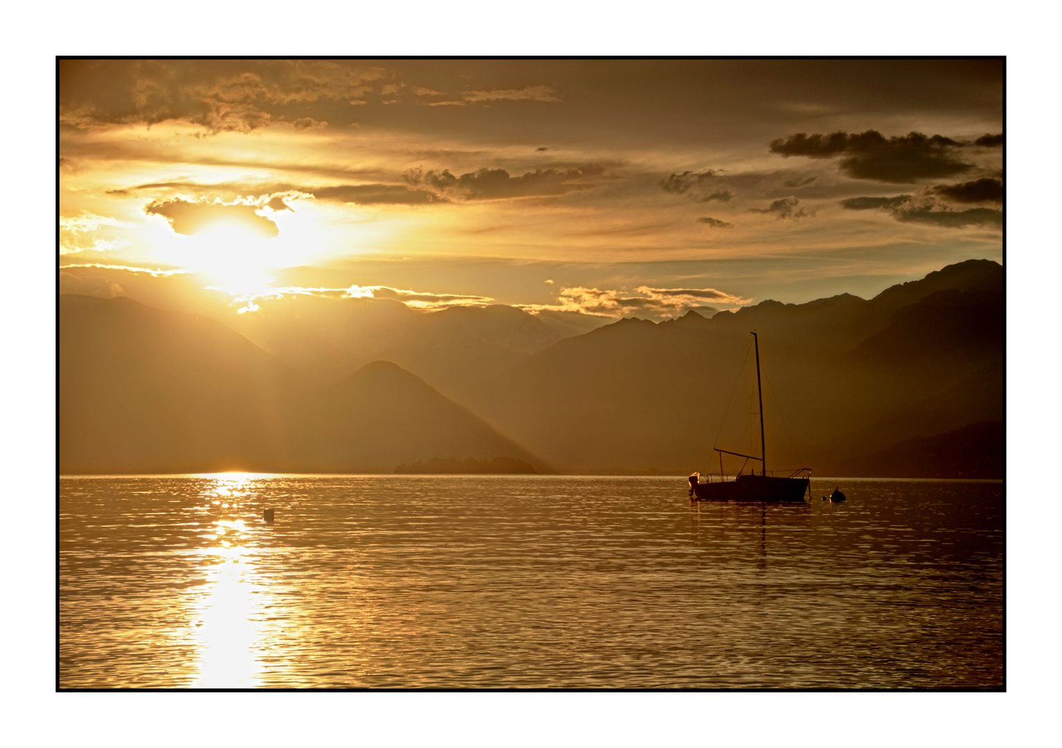 Abendstimmung am Lago Maggiore