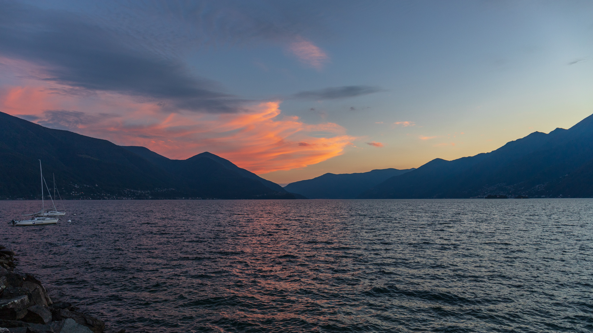 Abendstimmung am Lago Maggiore