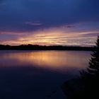 Abendstimmung am Lake Manitoba / Canada