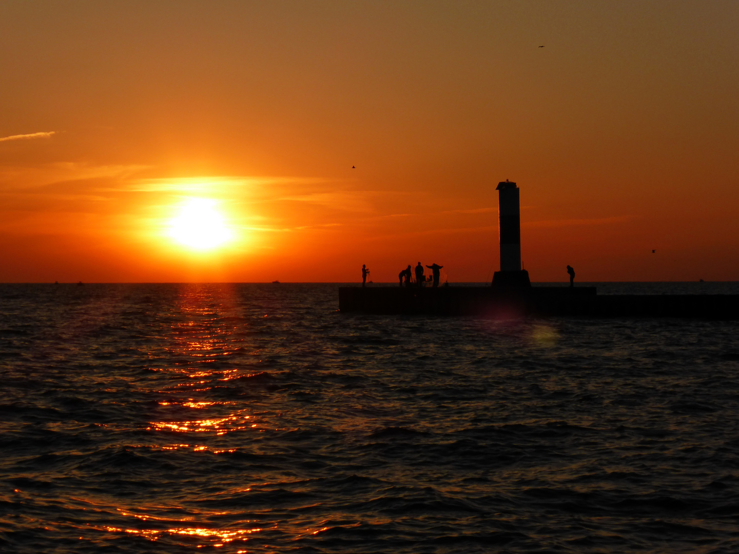 Abendstimmung am Lake Michigan