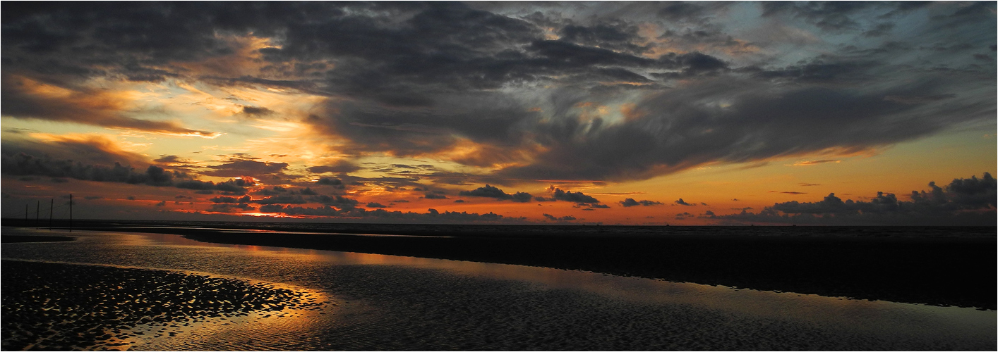 Abendstimmung am Langeooger Strand . . .