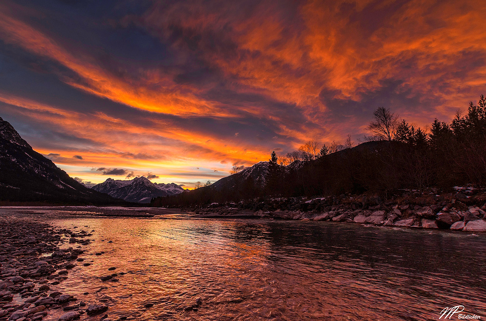 Abendstimmung am Lech ...