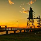 Abendstimmung am Leuchtturm Ober Eversand in Dorum