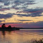 Abendstimmung am Mälaren. Schweden 