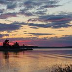 Abendstimmung am Mälaren. Schweden 