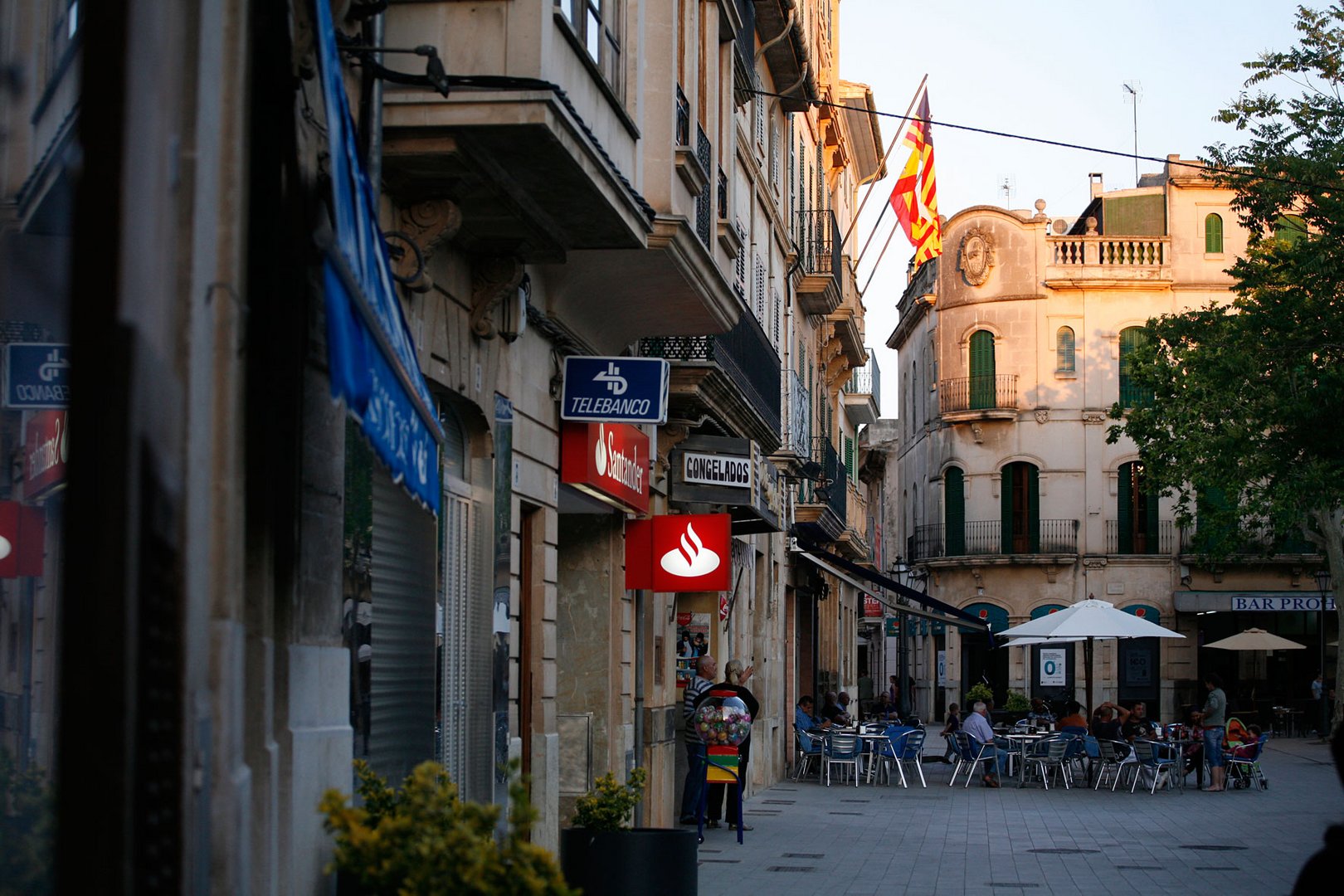 Abendstimmung am Marktplatz Llucmajor