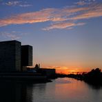 Abendstimmung am Medienhafen